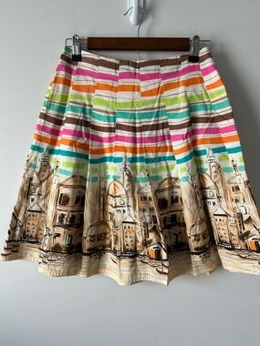 SLB petites, travel themed skater skirt size 2P